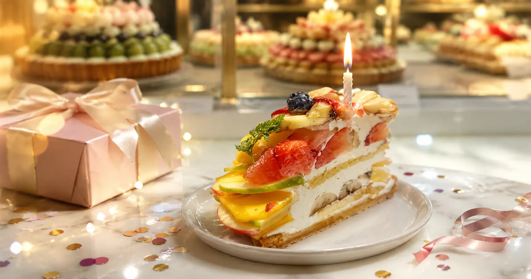 Fruit Paradise Singapore – Birthday Tart Slice